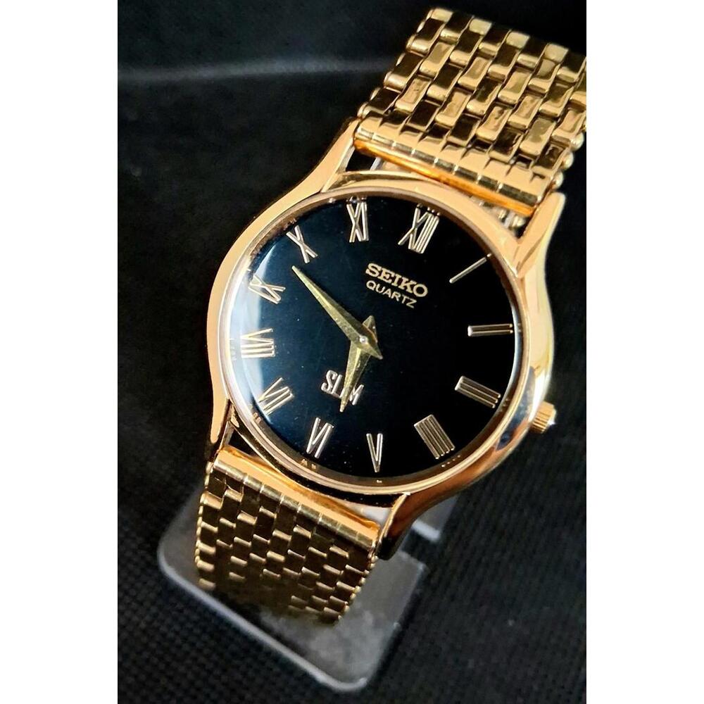 Seiko Super Slim Men's Vintage Stainless Steel Watch RARE